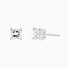 Princess Cut Diamond Stud Earrings in 14K gold