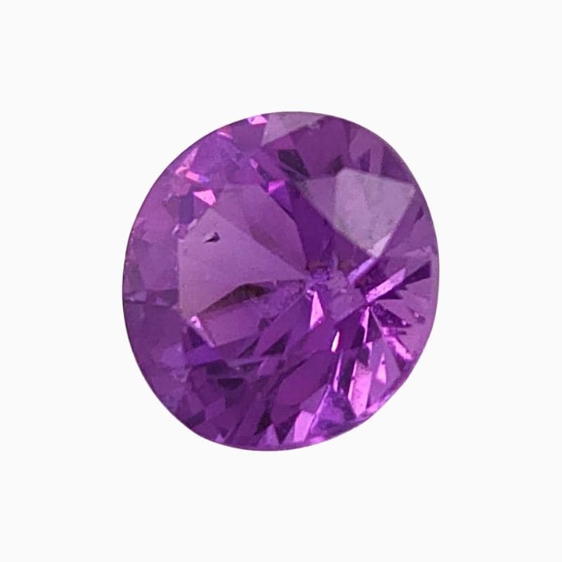 Natural purple sapphire gemstone