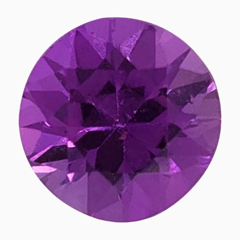 Natural purple sapphire gemstone