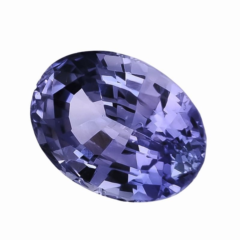 Natural purple sapphire gemstone
