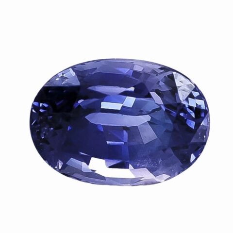 Natural purple sapphire gemstone