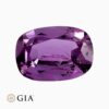 Natural purple sapphire gemstone