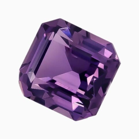 Natural purple sapphire gemstone