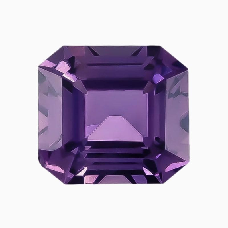 Natural purple sapphire gemstone