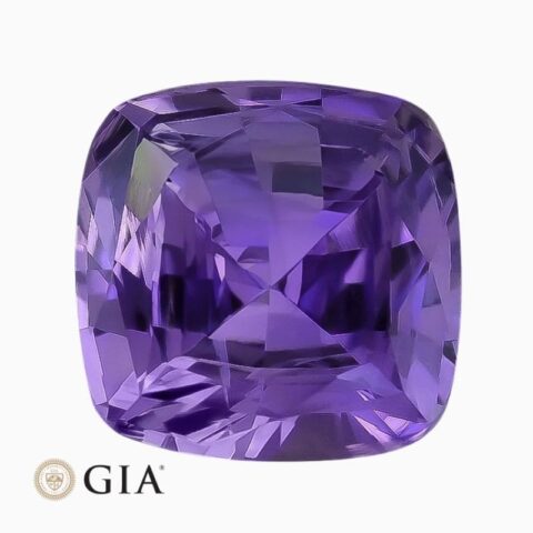 Natural unheated purple sapphire gemstone