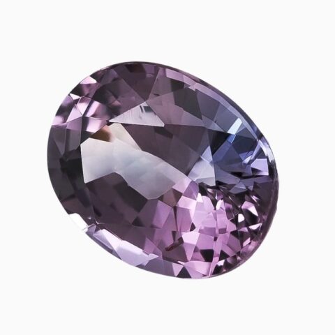 Natural purple sapphire gemstone