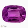 Natural purple sapphire gemstone