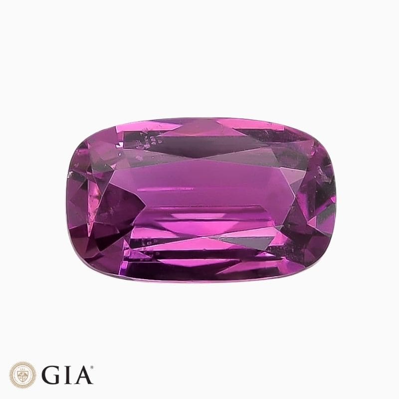Natural purple sapphire gemstone