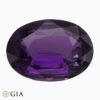 Natural purple sapphire gemstone