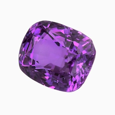 Natural purple sapphire gemstone