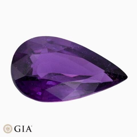 Natural unheated purple sapphire gemstone