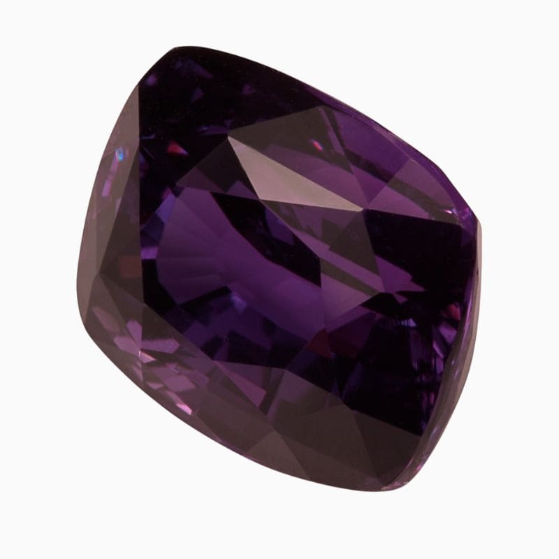 Natural reddish purple sapphire gemstone