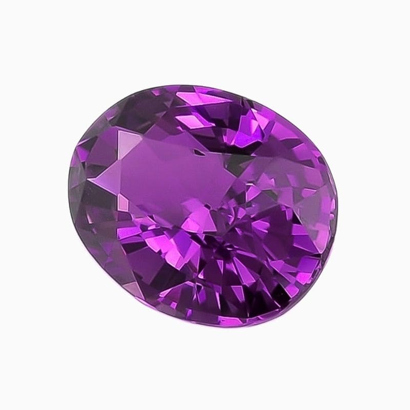 Natural purple sapphire gemstone