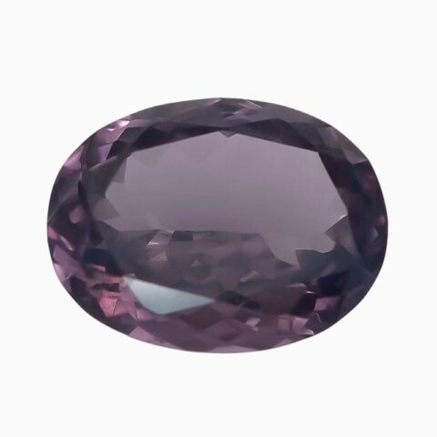 Natural purple spinel gemstone