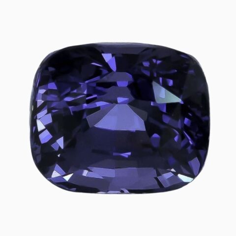 Natural purple spinel gemstone