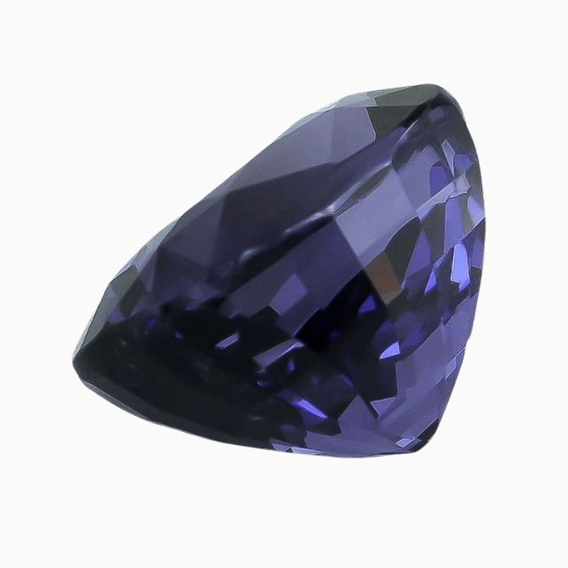 Natural purple spinel gemstone