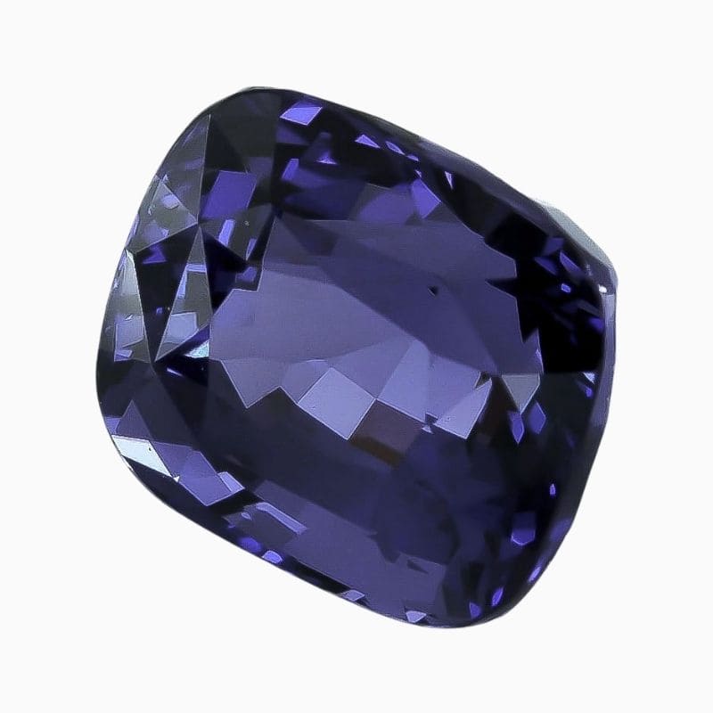 Natural purple spinel gemstone