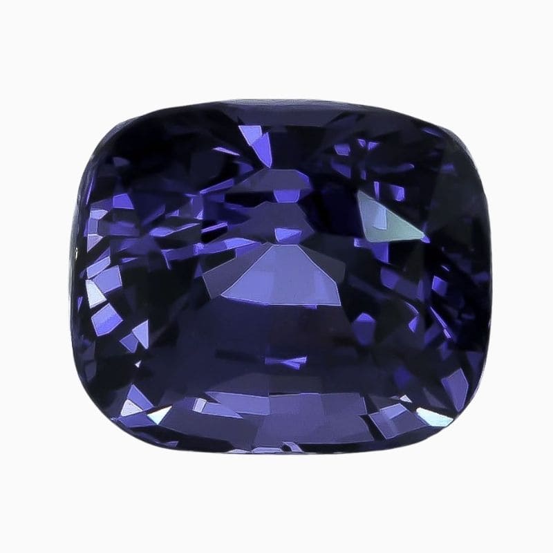 Natural purple spinel gemstone