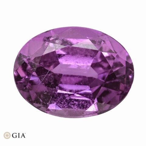 Natural unheated purplish pink sapphire gemstone
