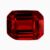Natural red spinel gemstone