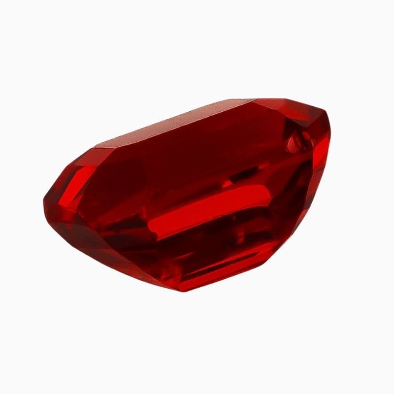 Natural red spinel gemstone