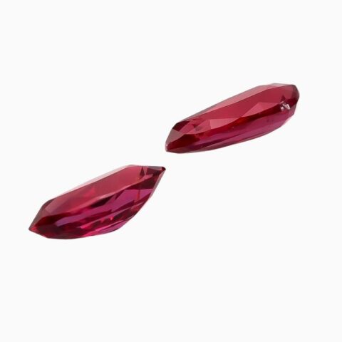 Natural unheated ruby pair