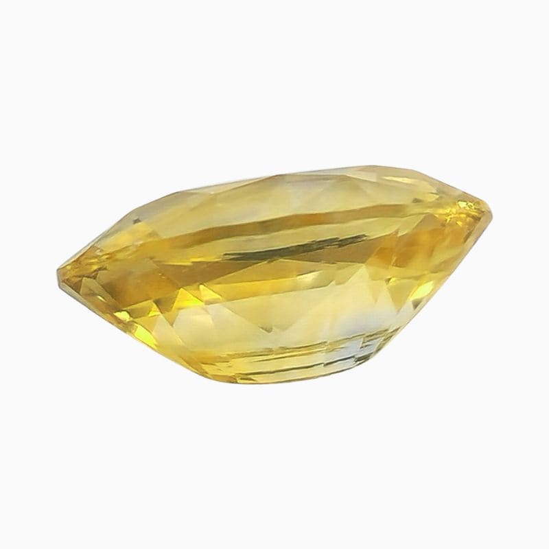 Natural yellow sapphire gemstone
