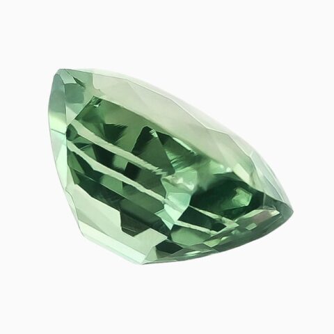Natural green sapphire gemstone