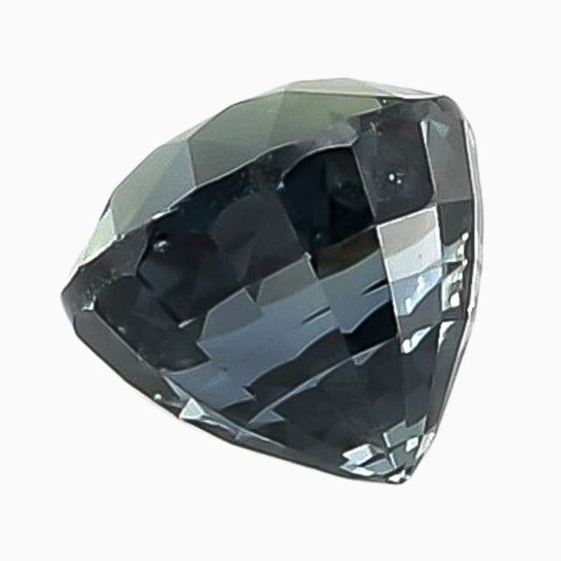 teal green-blue sapphire gemstone