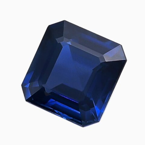 Natural blue sapphire gemstone