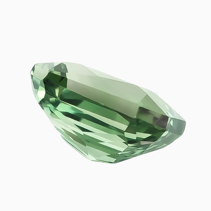 Natural blue-green sapphire gemstone