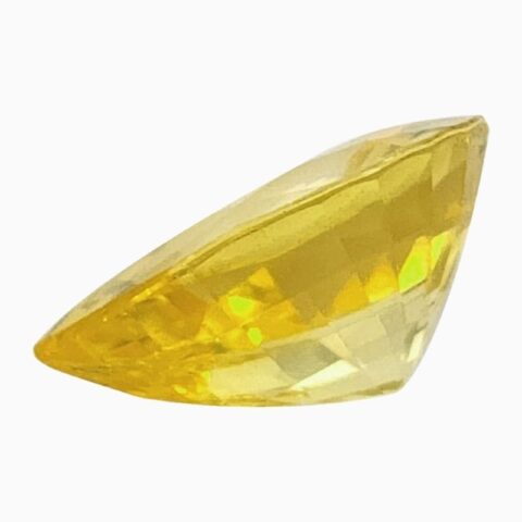 Natural yellow sapphire gemstone