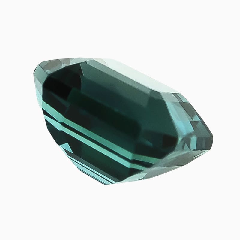 Natural green-blue sapphire gemstone