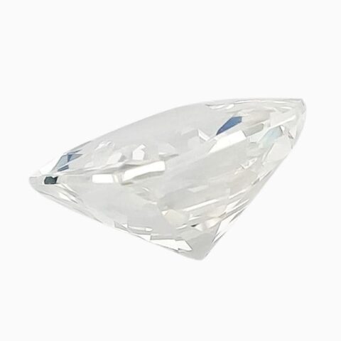 Natural white sapphire gemstone