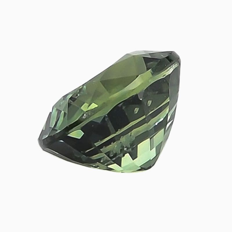 teal green-blue sapphire gemstone