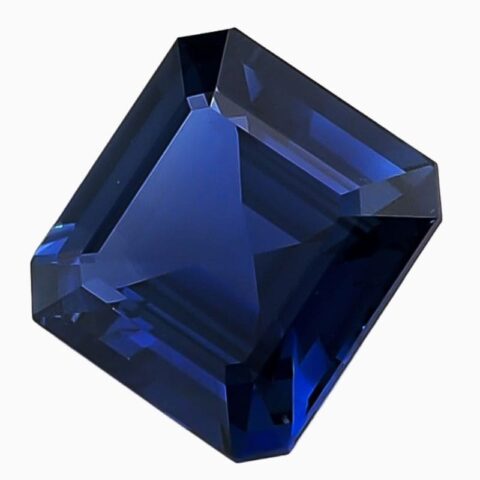 Natural blue sapphire gemstone
