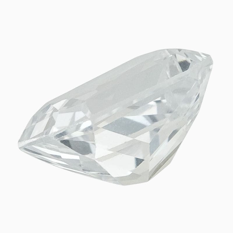 Natural white sapphire gemstone