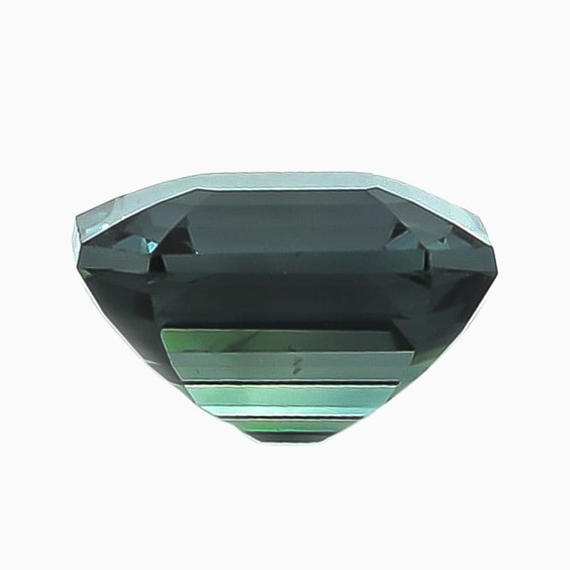 teal green-blue sapphire gemstone