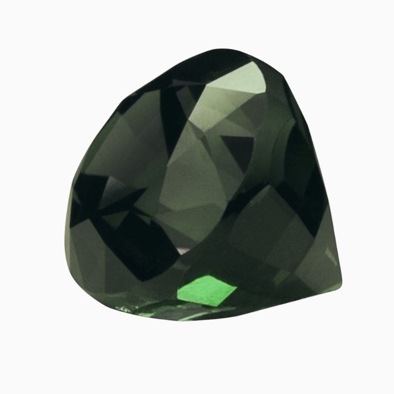 teal blue-green sapphire gemstone