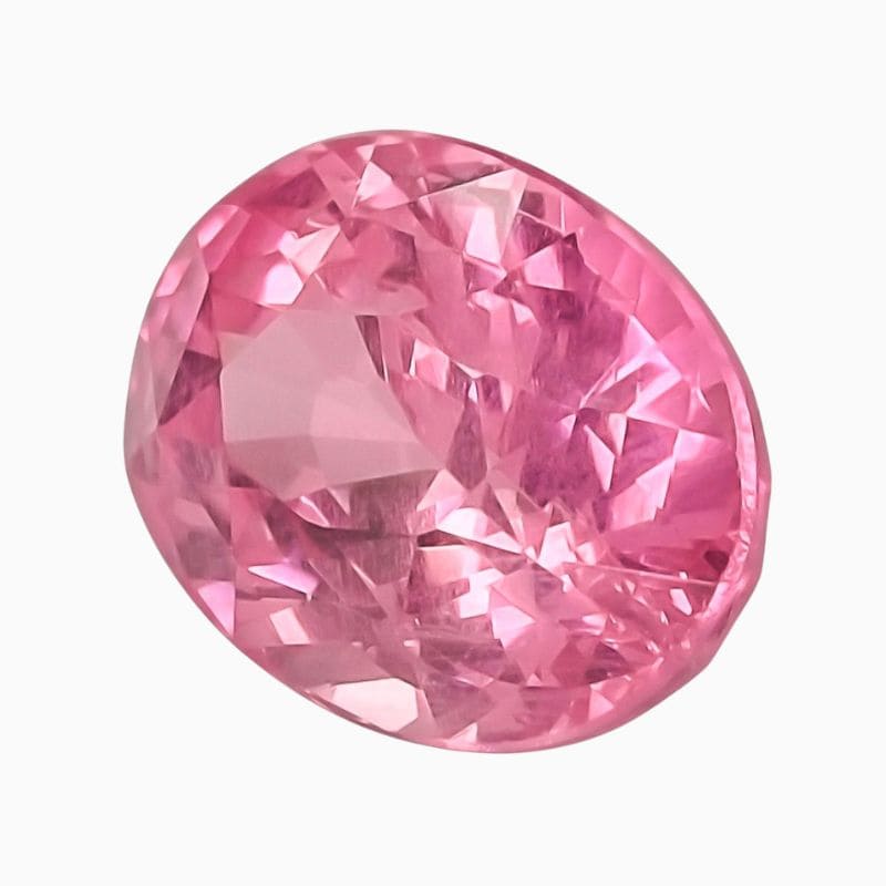 Natural padparadscha sapphire gemstone