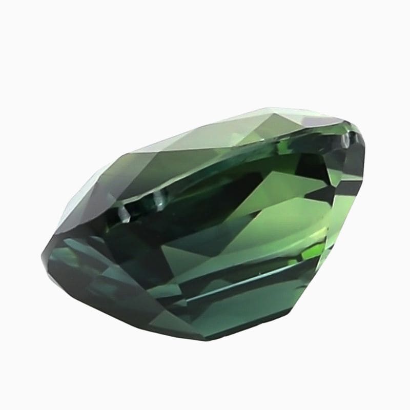 teal blue-green sapphire gemstone