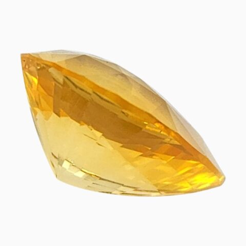Natural orangy yellow sapphire gemstone