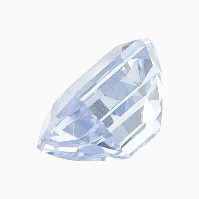 Natural white sapphire gemstone