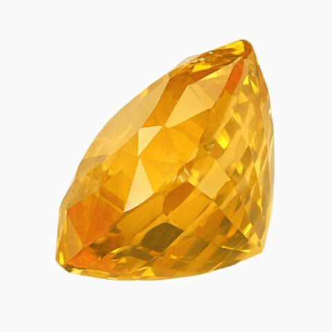 Natural yellow sapphire gemstone