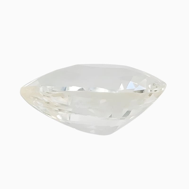 Natural white sapphire gemstone