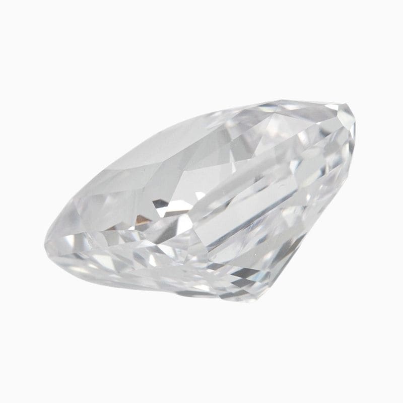 Natural near colorless sapphire gemstone