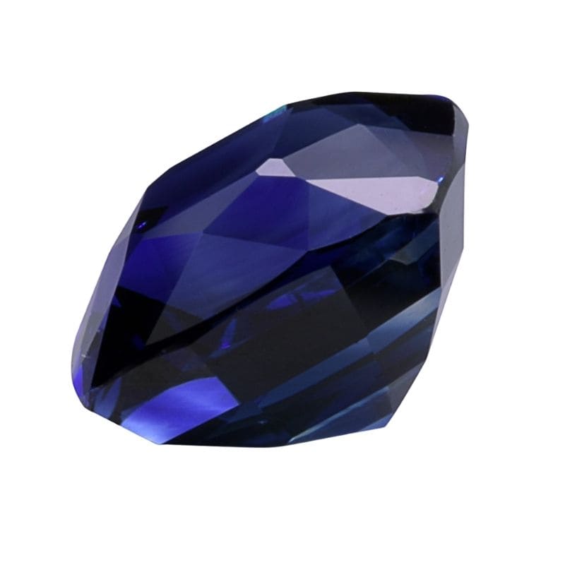 heated blue sapphire gemstone