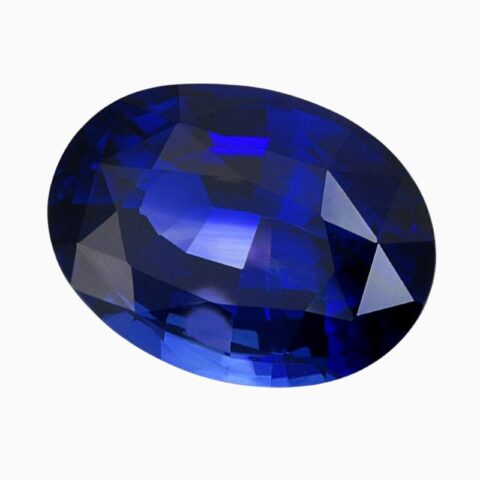 Natural blue sapphire gemstone