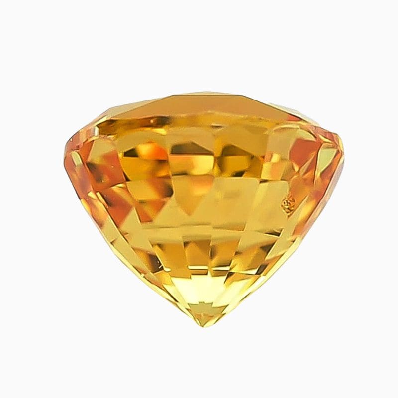Natural yellow sapphire gemstone