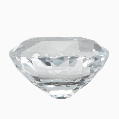 Natural near colorless sapphire gemstone